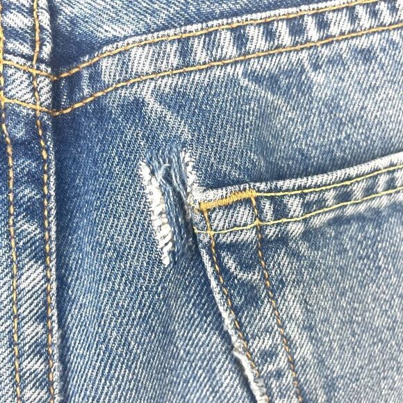 grlfrnd Helen High Rise Straight Crop with Raw Hem Size 25 - Picture 5 of 6